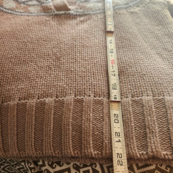 $348 Brooks Brothers Alpaca Wool Fair Isle Sweater Brown Multi Women’s SZ Small - Picture 12 of 12